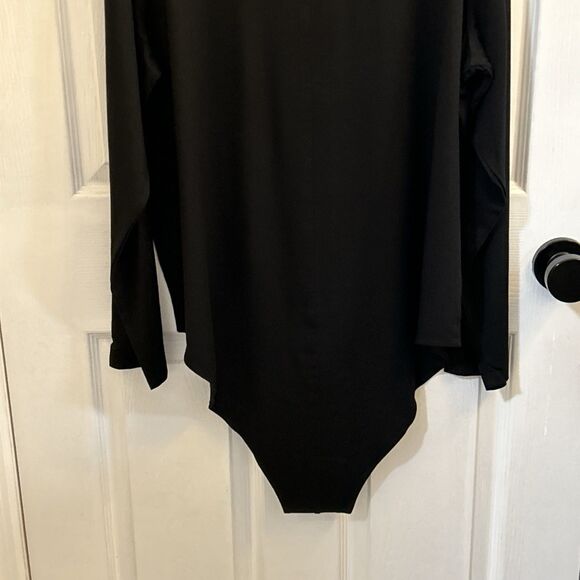 NWT A New Day Women’s Mock Turtleneck Bodysuit Black 3X Plus Size Snap Closure - Picture 14 of 16
